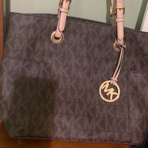 Michael Kors logo tote brown/tan